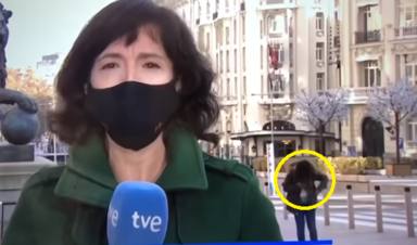 Cazada en pleno directo en televisión: así fue el paseo de una chica por el centro de Madrid que no olvidará