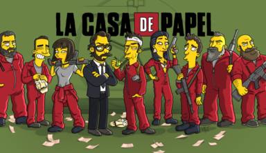 Los protas de La Casa De Papel ya tienen personaje en Los Simpson