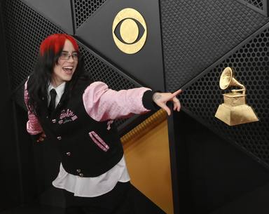 Billie Eilish Attends the 66th Grammy Awards in Los Angeles