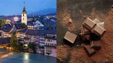 Llueve chocolate en un pueblo de Suiza