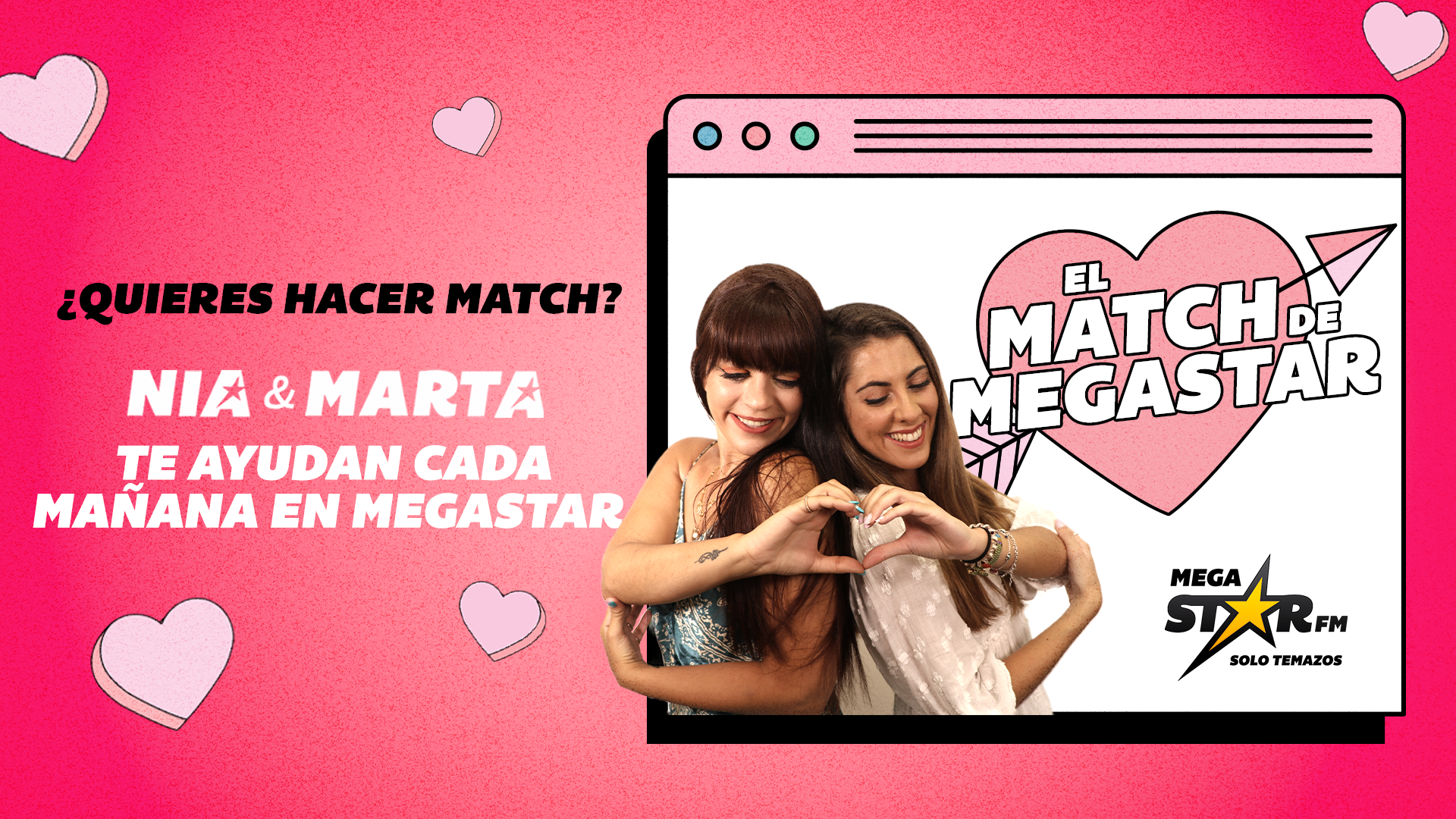 Vuelve a escuchar 'El Match de MegaStar' y descubre si Carla y Esteban son compatibles